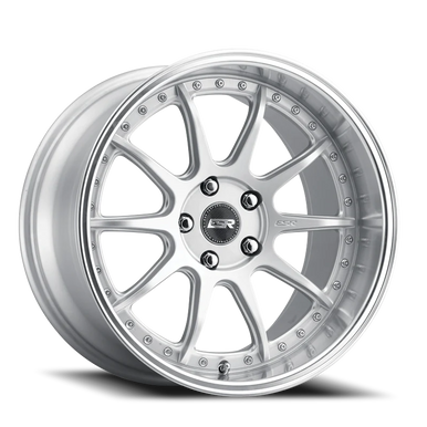 Esr Cs12 Wheel 18x9.5 5x115 Hyper Silver w/ Machined Lip 35mm special