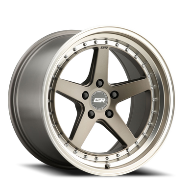Esr Cs5 Wheel 18x9.5 5x115 Matte Bronze w/ Machined Lip 22mm online hot sale