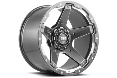 Grid Gd04 Wheel 18x9 5x127 & 5x139.7 Gloss Graphite Milled 0mm online sale
