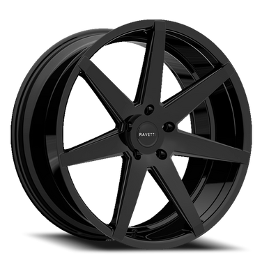 Ravetti M7 Wheel 22x9 5x112 Gloss Black 32mm discount