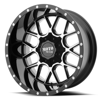 Moto Metal Mo986 Siege Wheel 20x12 5x127 & 5x139.7 Gloss Black Machined -44mm