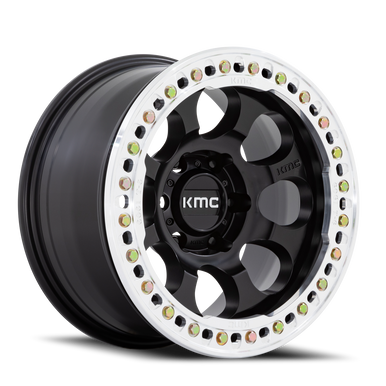 Kmc Km237 Riot Beadlock Wheel 17x8.5 5x127 Satin Black With Machined Ring 0mm limited stock