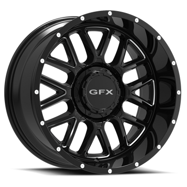 G-Fx Tm5 Wheel 17x8.5 5x127 & 5x139.7 Gloss Black Milled 0mm on sale