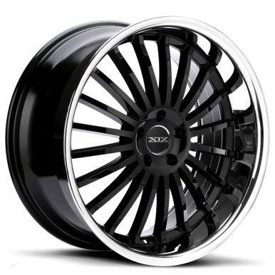 Xix X59 Wheel 20x10 5x114.3 Gloss Black With Stainless Steel Lip 25mm sale