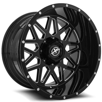 Xf Off-Road Xf-211 Wheel 20x9 5x127 & 5x139.7 Gloss Black & Milled 12mm online