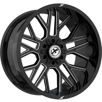 Xf Off-Road Xf-235 Wheel 20x10 5x127 & 5x139.7 Gloss Black & Milled -24mm online